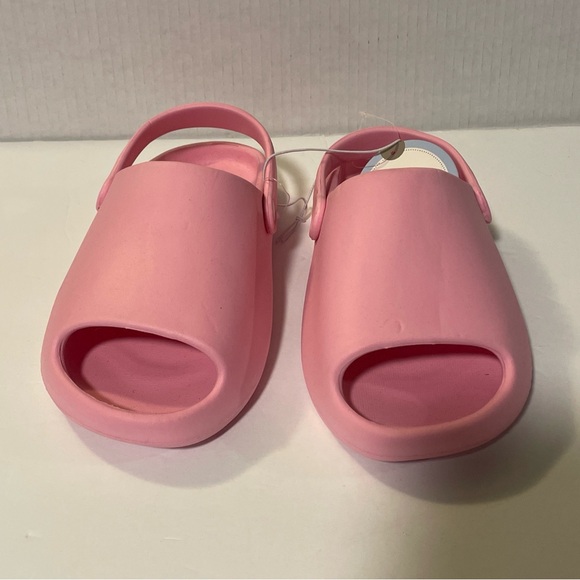 Koala Kids Pink Solid Clogs Slides Slip On Shoes Size 2 big Girls New - Picture 3 of 5